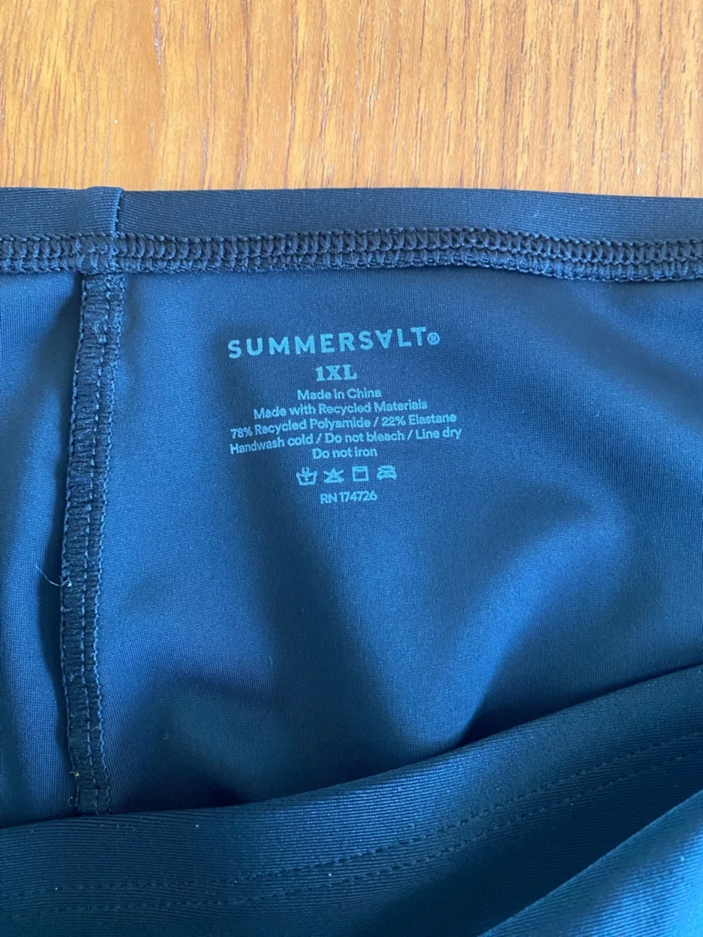 summersalt Black Swim Coverup Skirt - Picture 2 of 2